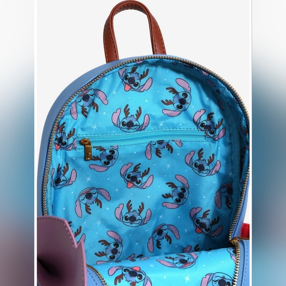 Loungefly Disney Lilo & Stitch Reindeer Stitch Mini Backpack BoxLunch Exclusive main image 7